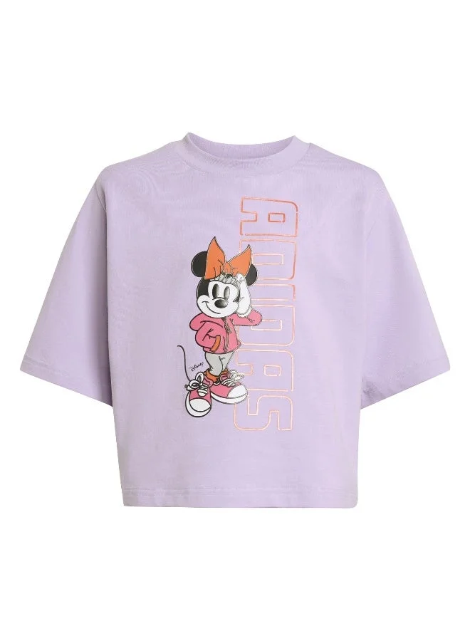 اديداس تيشيرت بنفسجي قصير الأكمام للأطفال